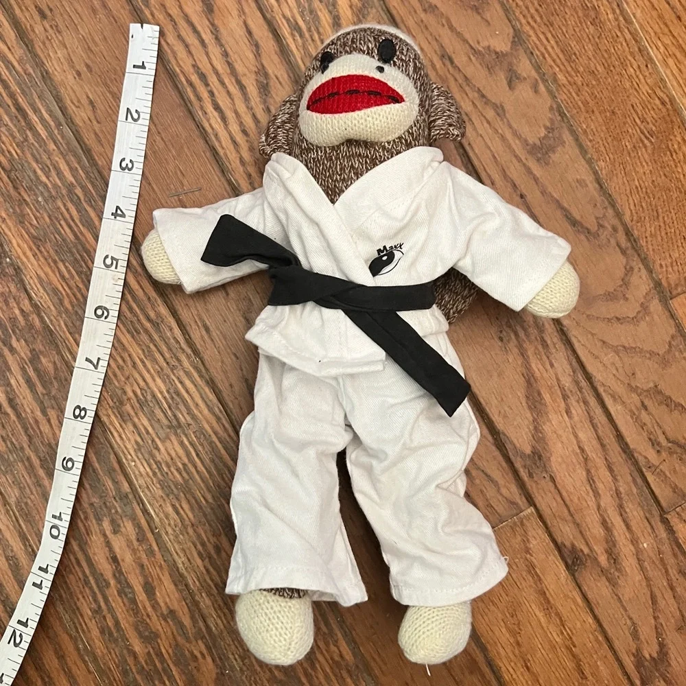 Vintage Stuffed‎ Sock Monkey with Kung Fu Outfit - Picture 3 of 3